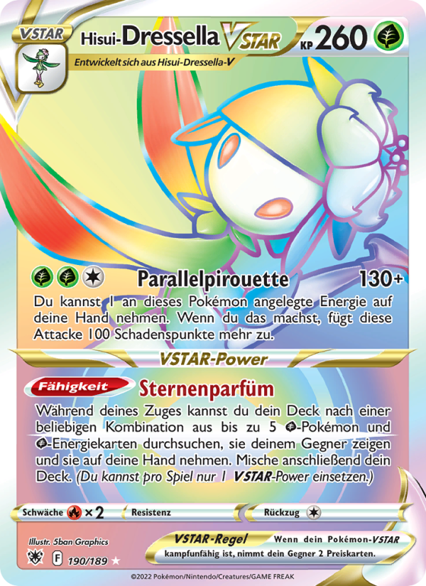 Hisui-Dressella VSTAR 190 — Astralglanz (German Pokémon TCG card)