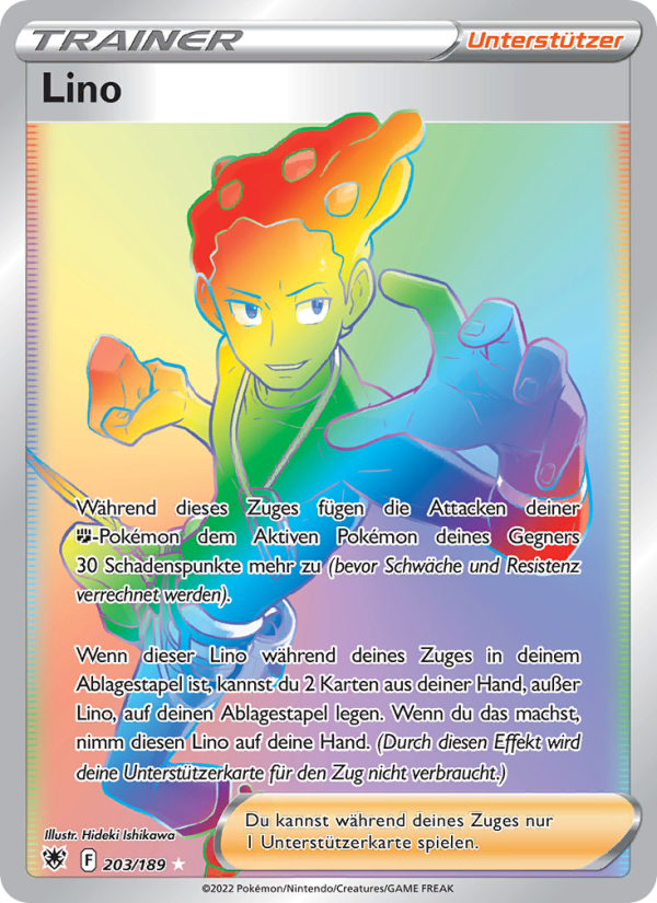 Lino 203 — Astralglanz (German Pokémon TCG card)