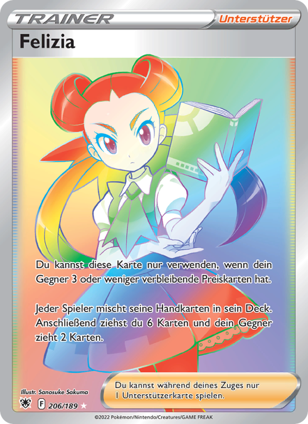 Felizia 206 — Astralglanz (German Pokémon TCG card)