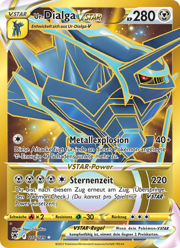 Ur-Dialga VSTAR 210 — Astralglanz (German Pokémon TCG card)