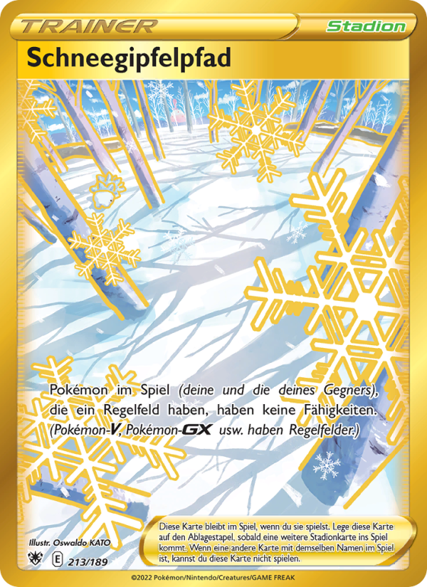 Schneegipfelpfad 213 — Astralglanz (German Pokémon TCG card)