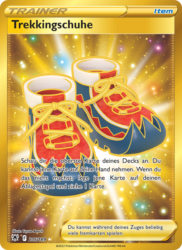 Trekkingschuhe 215 — Astralglanz (German Pokémon TCG card)