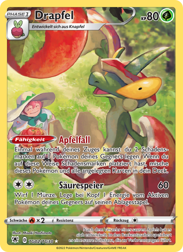 Drapfel TG02 — Astralglanz (German Pokémon TCG card)
