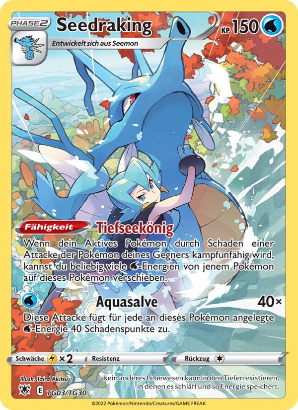 Seedraking TG03 — Astralglanz (German Pokémon TCG card)