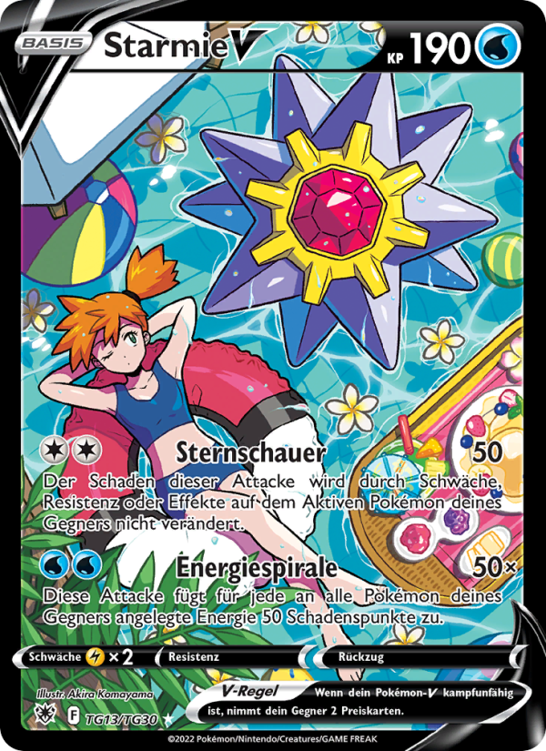 Starmie V TG13 — Astralglanz (German Pokémon TCG card)