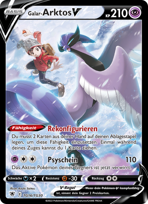 Galar-Arktos V TG16 — Astralglanz (German Pokémon TCG card)