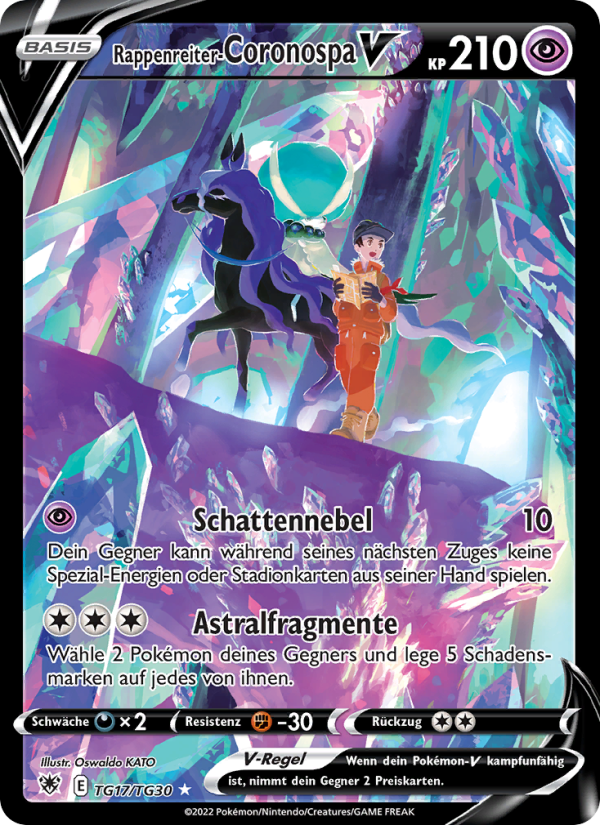 Rappenreiter-Coronospa V TG17 — Astralglanz (German Pokémon TCG card)