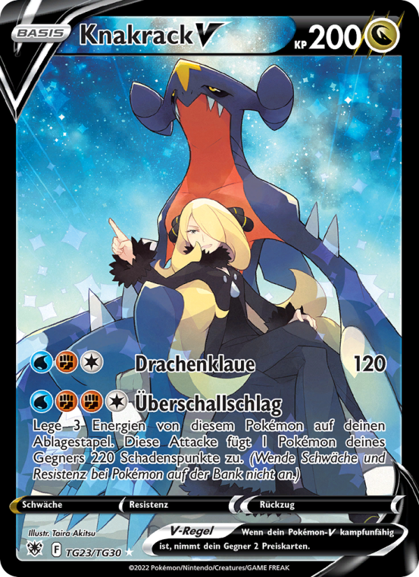 Knakrack V TG23 — Astralglanz (German Pokémon TCG card)