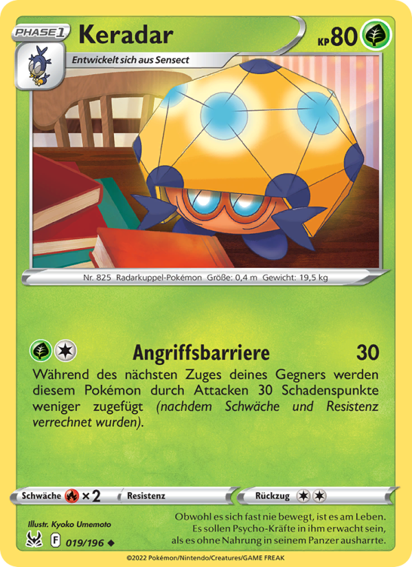 Keradar 019 — Lost Origin (German Pokémon TCG card)