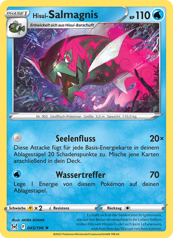 Hisui-Salmagnis Pokémon TCG cards