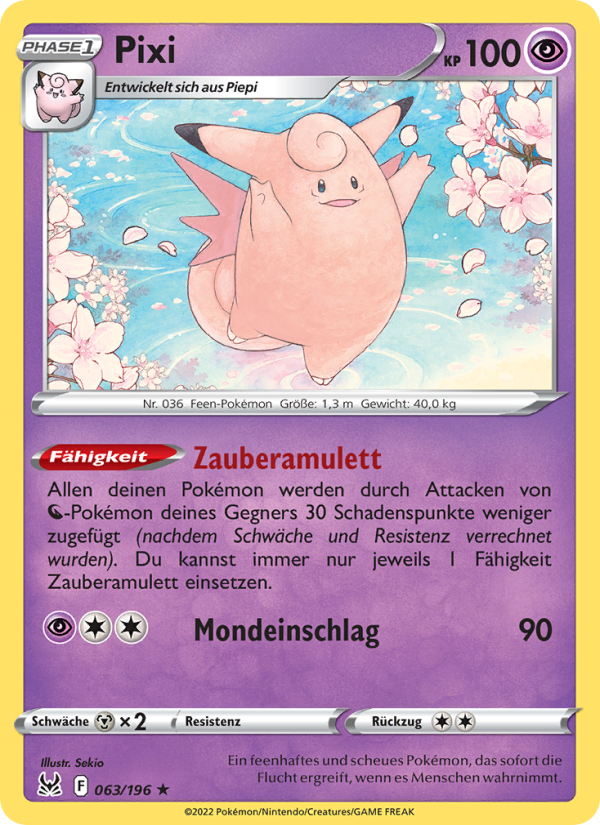 Pixi 063 — Verlorener Ursprung (German Pokémon TCG card)