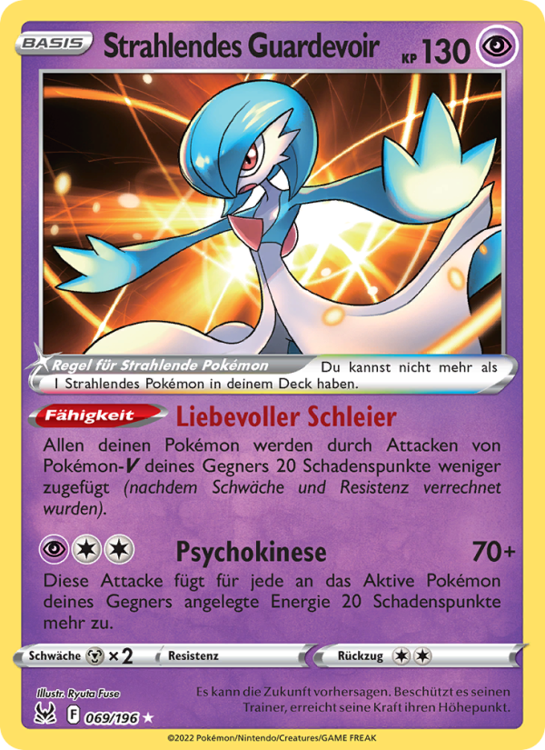 Strahlendes Guardevoir 069 — Verlorener Ursprung (German Pokémon TCG card)