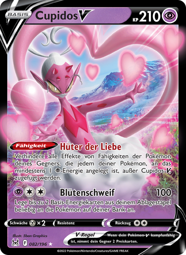 Cupidos V 082 — Verlorener Ursprung (German Pokémon TCG card)