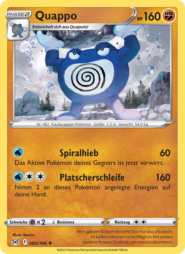Quappo 085 — Verlorener Ursprung (German Pokémon TCG card)