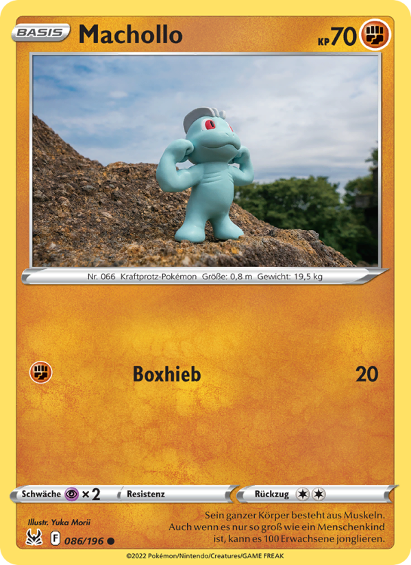 Machollo 086 — Verlorener Ursprung (German Pokémon TCG card)