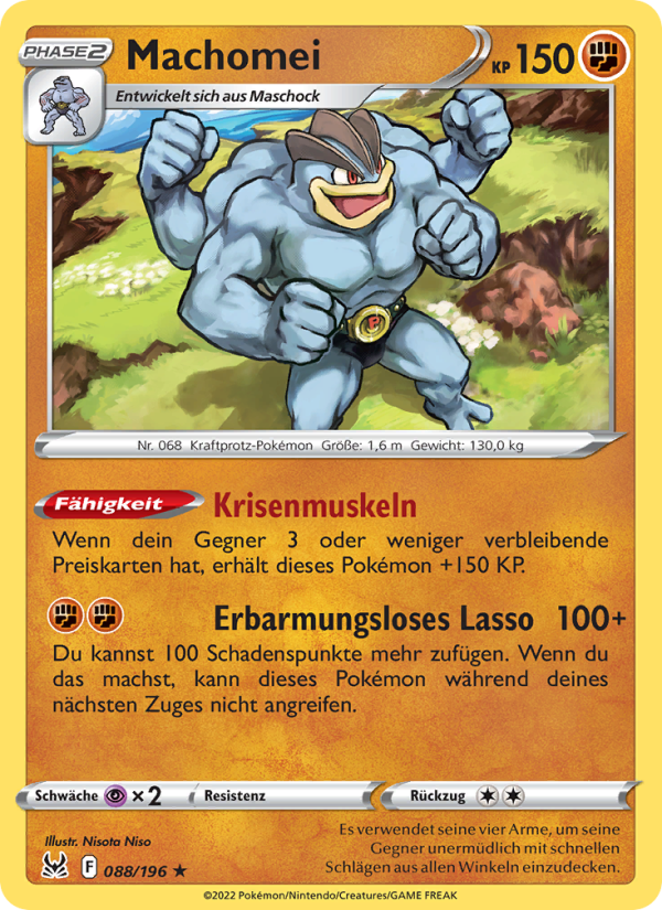 Machomei 088 — Verlorener Ursprung (German Pokémon TCG card)