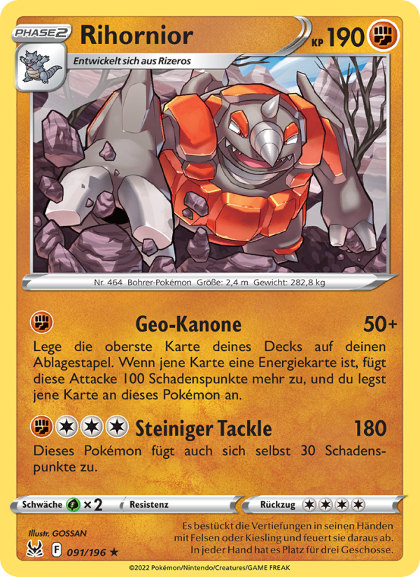 Rihornior Pokémon TCG cards