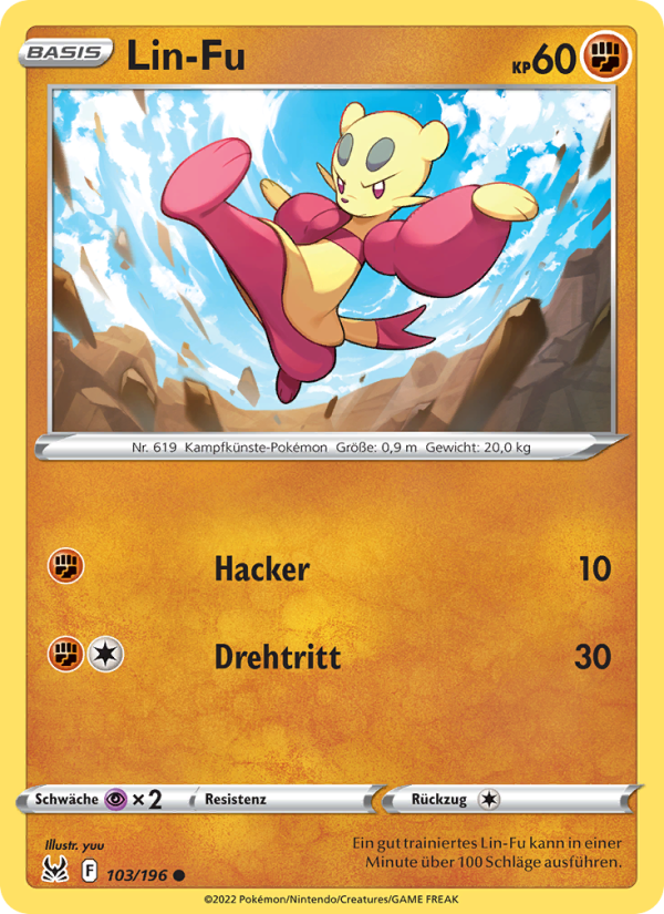 Lin-Fu Pokémon TCG cards