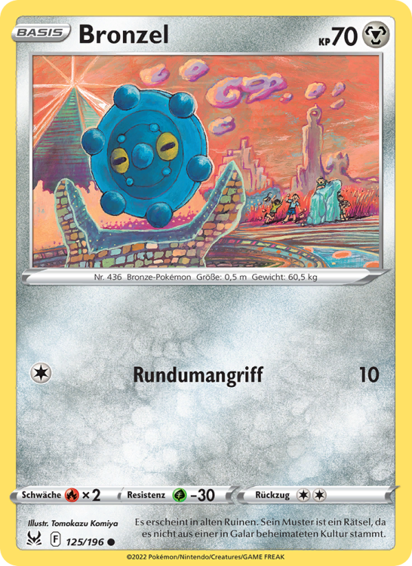 Bronzel 125 — Verlorener Ursprung (German Pokémon TCG card)