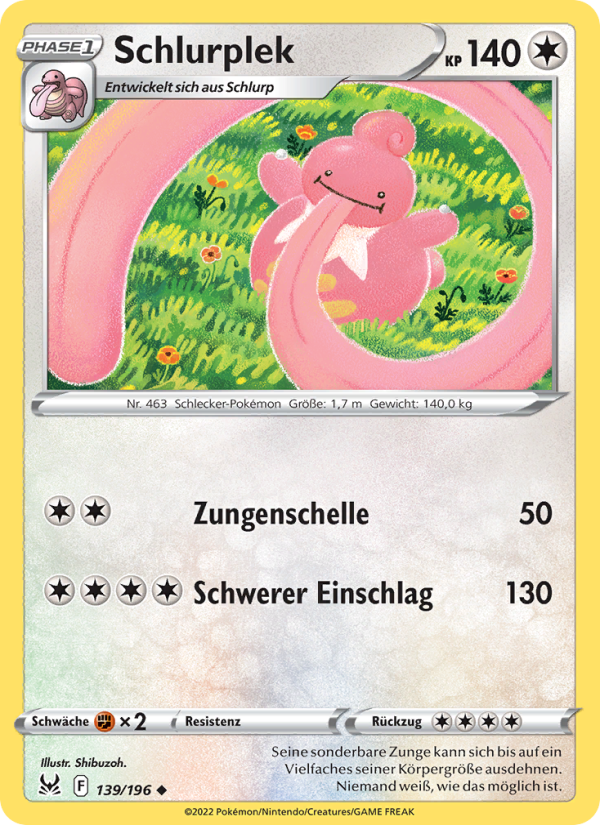 Schlurplek Pokémon TCG cards