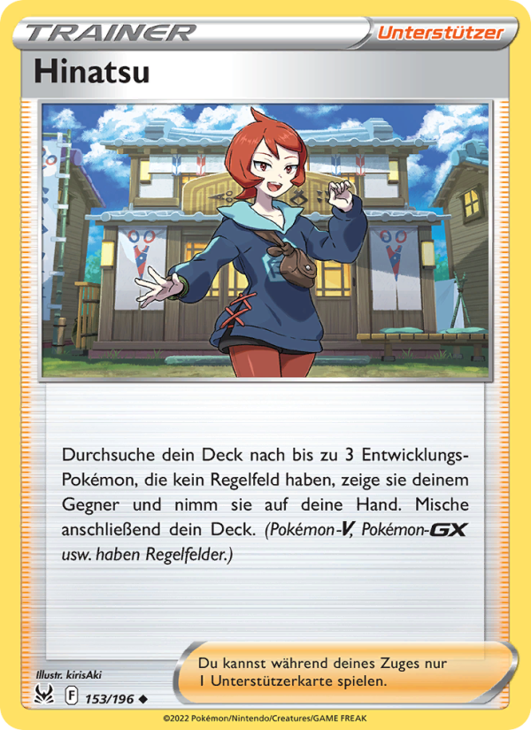 Hinatsu 153 — Verlorener Ursprung (German Pokémon TCG card)