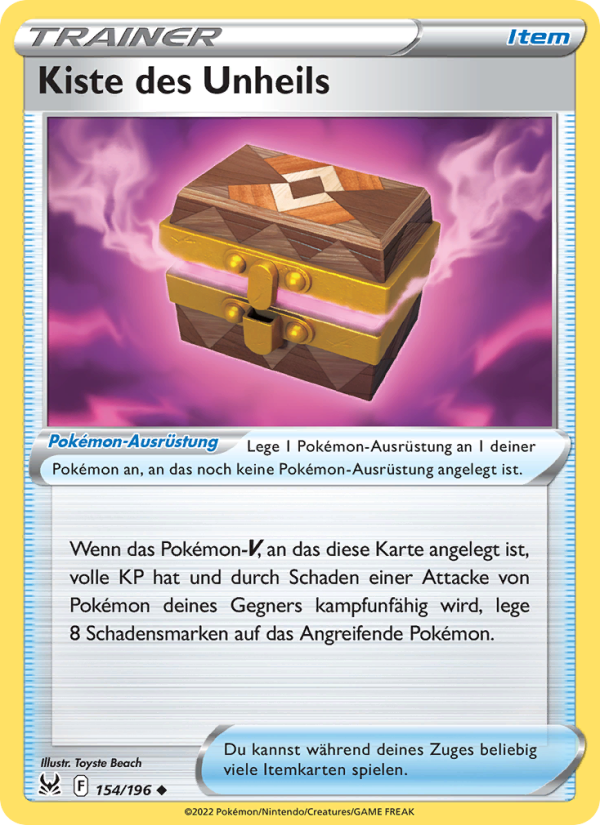 Kiste des Unheils 154 — Verlorener Ursprung (German Pokémon TCG card)