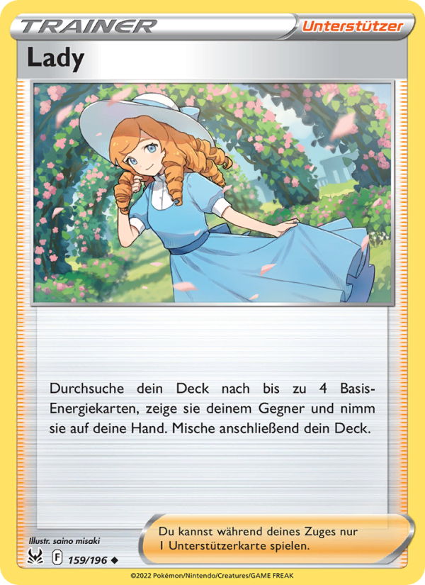 Lady 159 — Verlorener Ursprung (German Pokémon TCG card)