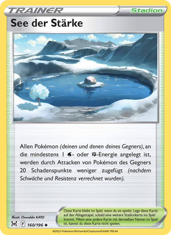 See der Stärke 160 — Verlorener Ursprung (German Pokémon TCG card)
