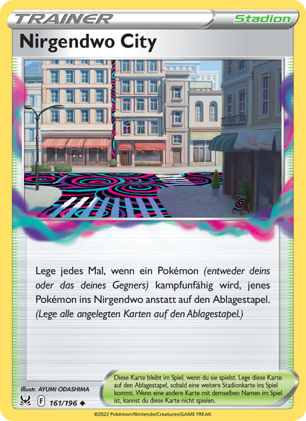 Nirgendwo City 161 — Verlorener Ursprung (German Pokémon TCG card)