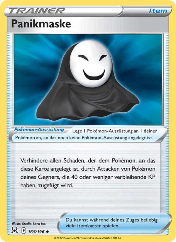 Panikmaske 165 — Verlorener Ursprung (German Pokémon TCG card)