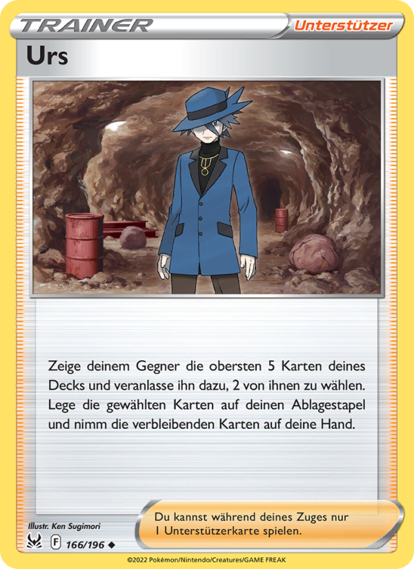Urs 166 — Verlorener Ursprung (German Pokémon TCG card)