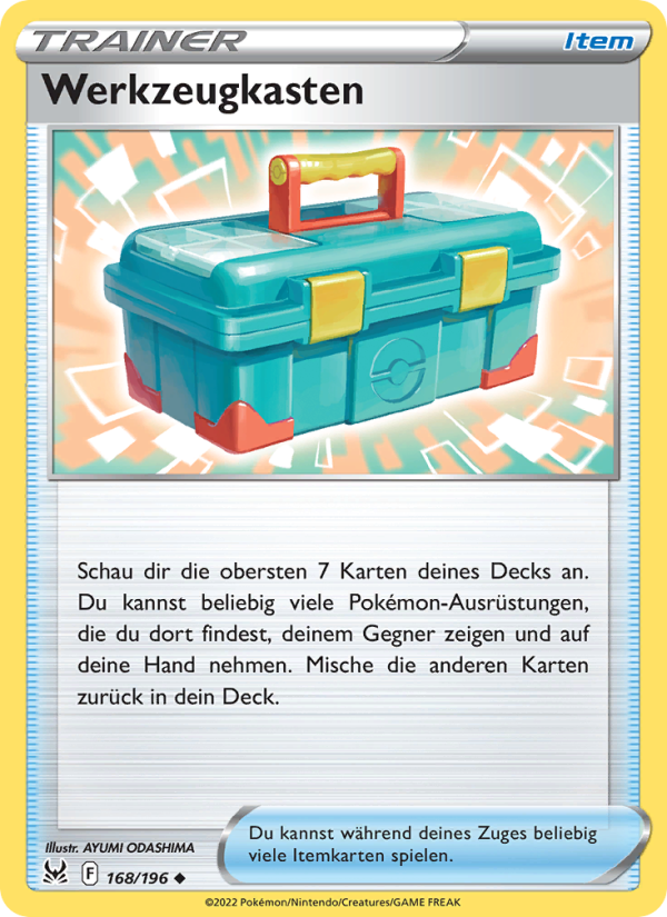 Werkzeugkasten 168 — Verlorener Ursprung (German Pokémon TCG card)