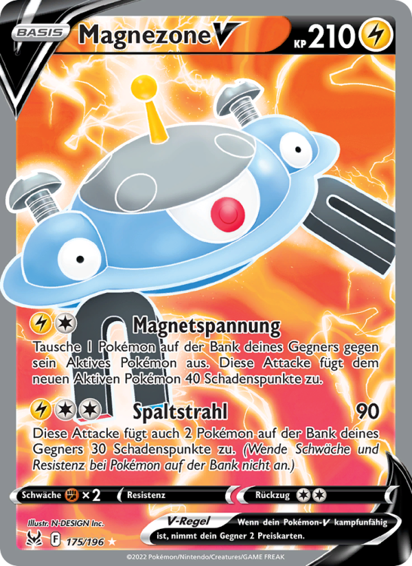 Magnezone V 175 — Verlorener Ursprung (German Pokémon TCG card)