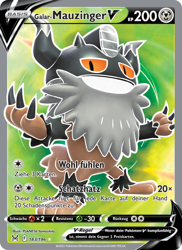 Galar-Mauzinger Pokémon TCG cards