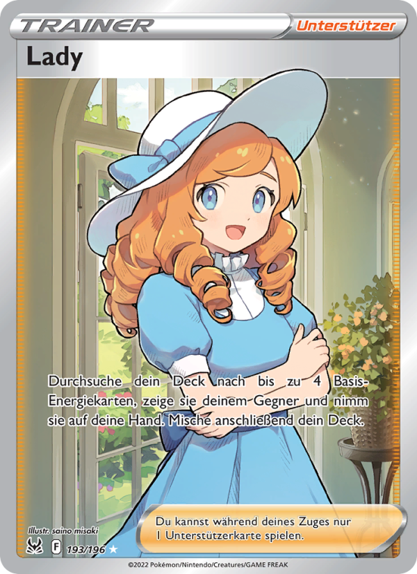Lady 193 — Verlorener Ursprung (German Pokémon TCG card)