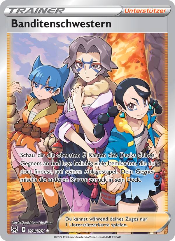 Banditenschwestern 194 — Verlorener Ursprung (German Pokémon TCG card)