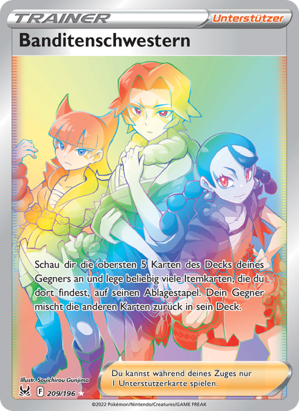 Banditenschwestern 209 — Verlorener Ursprung (German Pokémon TCG card)