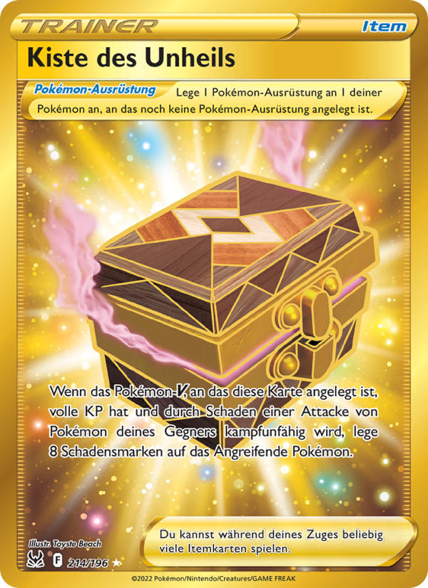 Kiste des Unheils 214 — Verlorener Ursprung (German Pokémon TCG card)