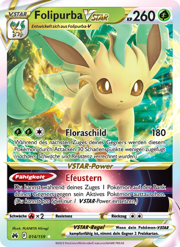 Folipurba VSTAR 014 — Zenit der Könige (German Pokémon TCG card)