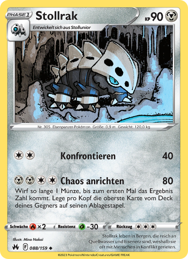 Stollrak 088 — Zenit der Könige (German Pokémon TCG card)
