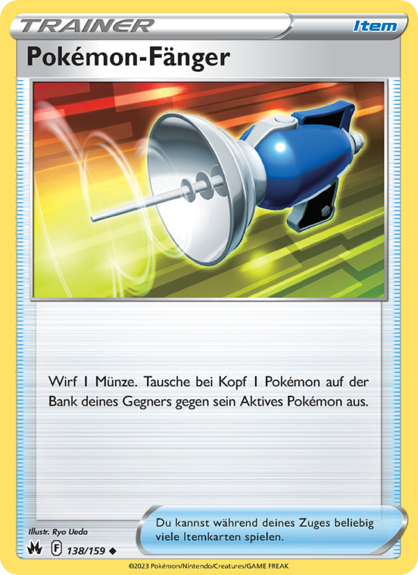 Pokémon-Fänger 138 — Zenit der Könige (German Pokémon TCG card)