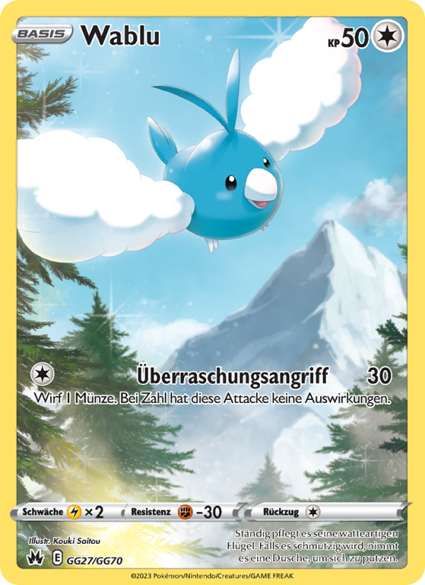 Wablu GG27 — Zenit der Könige (German Pokémon TCG card)