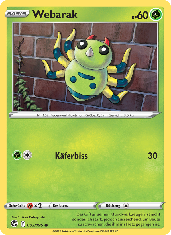 Webarak Pokémon TCG cards