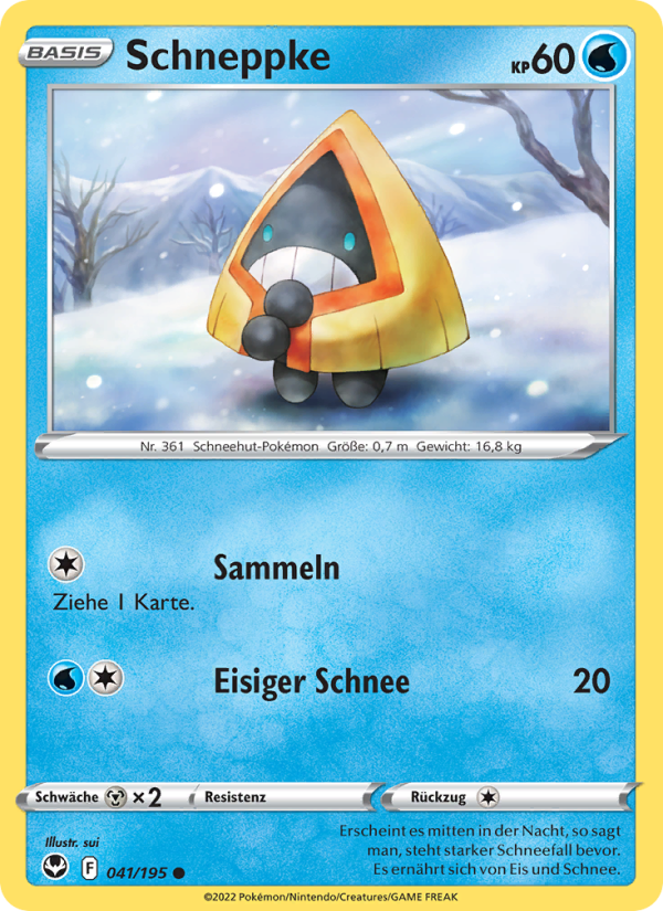 Schneppke 041 — Silberne Sturmwinde (German Pokémon TCG card)