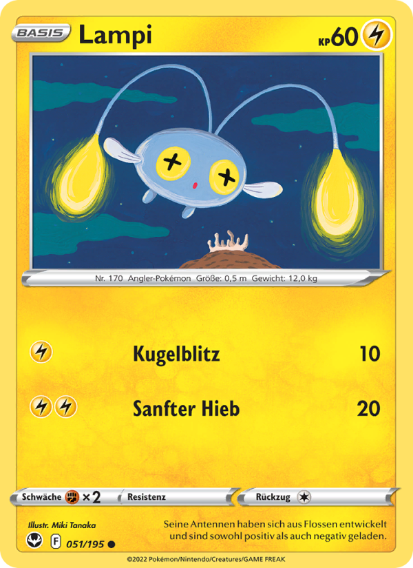Lampi Pokémon TCG cards