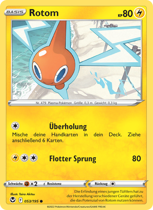 Rotom 053 — Silberne Sturmwinde (German Pokémon TCG card)
