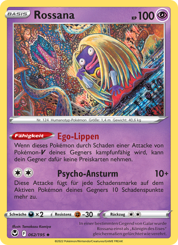 Rossana 062 — Silberne Sturmwinde (German Pokémon TCG card)