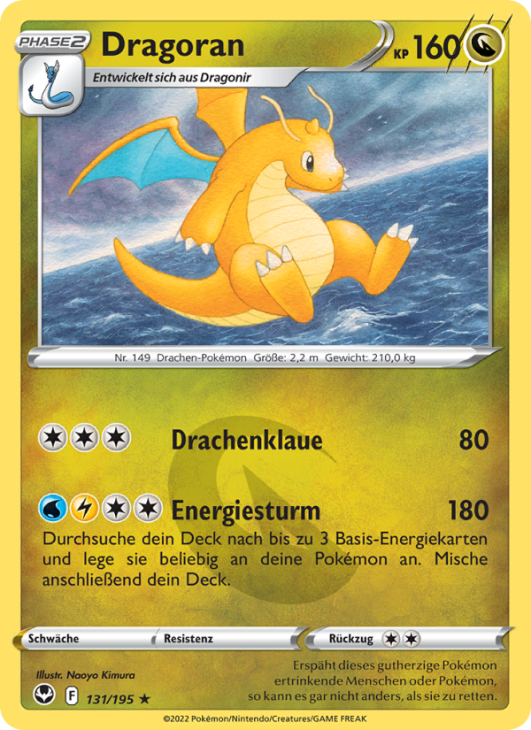 Dragoran 131 — Silberne Sturmwinde (German Pokémon TCG card)