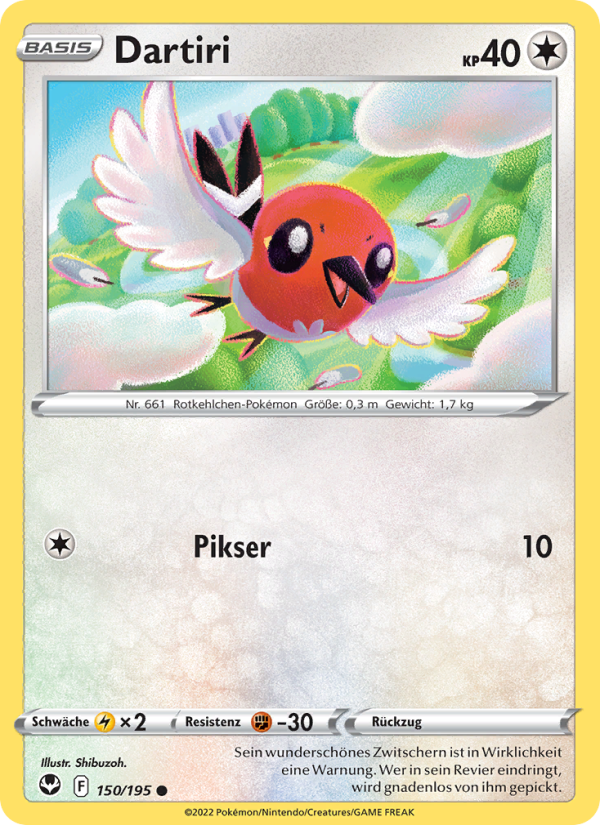 Dartiri 150 — Silberne Sturmwinde (German Pokémon TCG card)