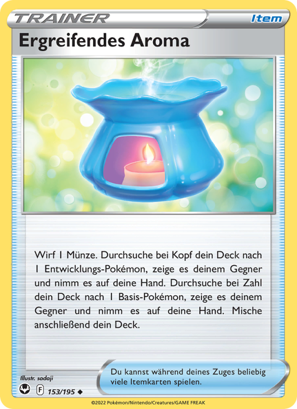 Ergreifendes Aroma 153 — Silberne Sturmwinde (German Pokémon TCG card)